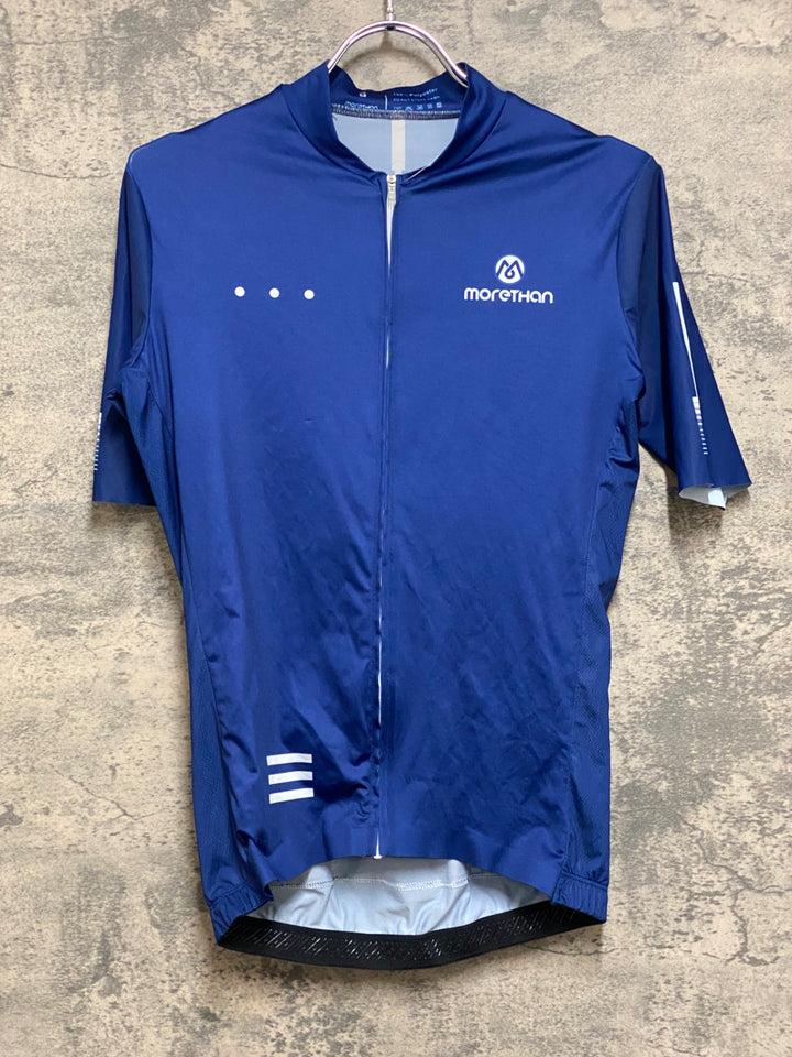 JO076 モアザン morethan 半袖 サイクルジャージ ネイビー S