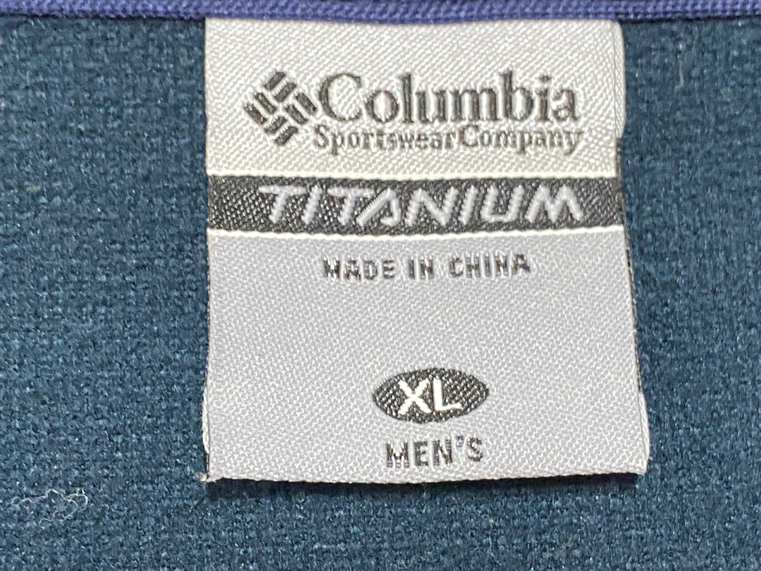 JN602 コロンビア Columbia TITANIUM 長袖 パーカー 紺ピンク XL 裏起毛
