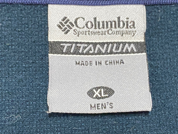 JN602 コロンビア Columbia TITANIUM 長袖 パーカー 紺ピンク XL 裏起毛