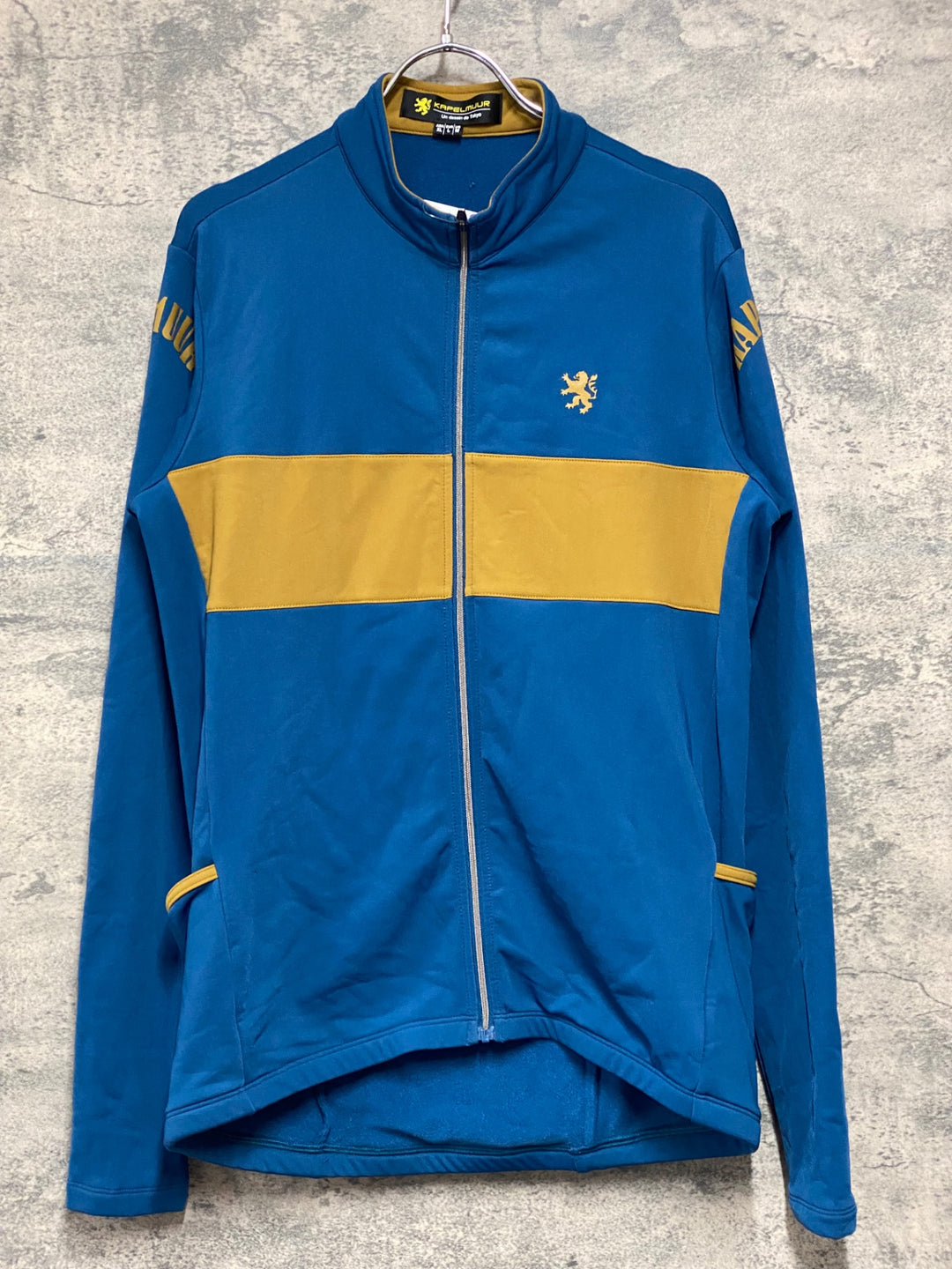 JI183 カペルミュール KAPELMUUR 長袖 サイクルジャージ 紺 茶 XL 裏起毛