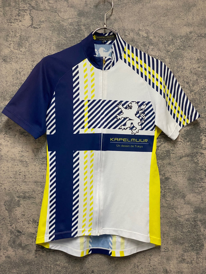 KL678 カペルミュール KAPELMUUR 半袖 サイクルジャージ 白青 M