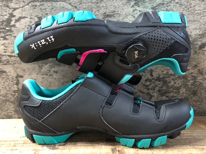 KG417 フィジーク fizik M6 MTB shoes WOMAN ビンディングシューズ 2穴 ブラック レディース EU36 ※ペン字あり