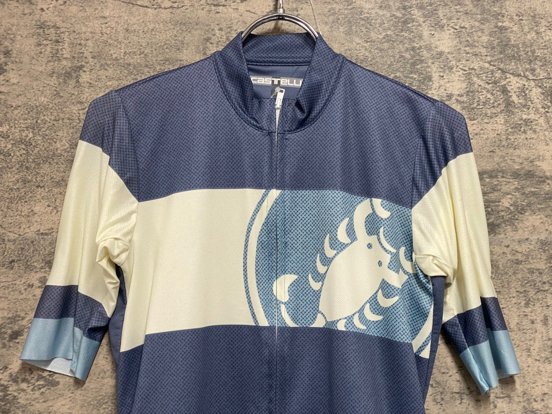 JV206 カステリ CASTELLI 半袖 サイクルジャージ 白 S