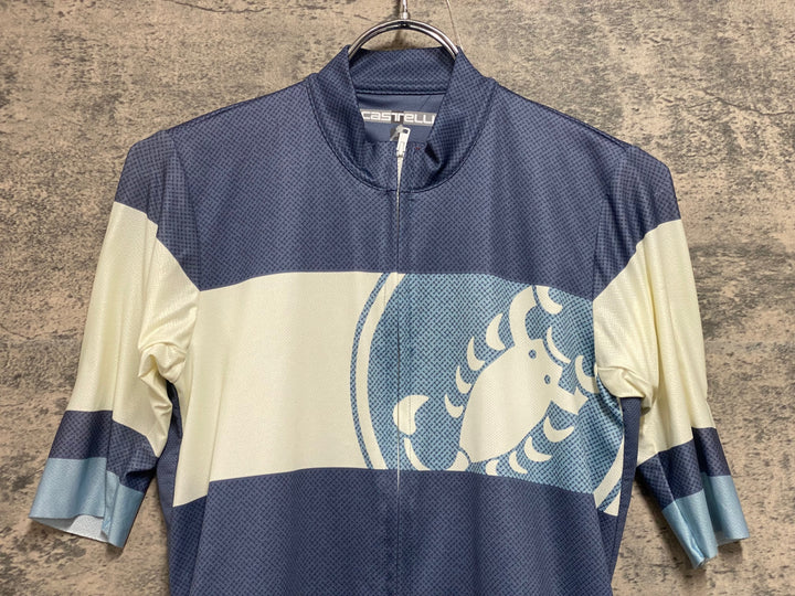 JV206 カステリ CASTELLI 半袖 サイクルジャージ 白 S