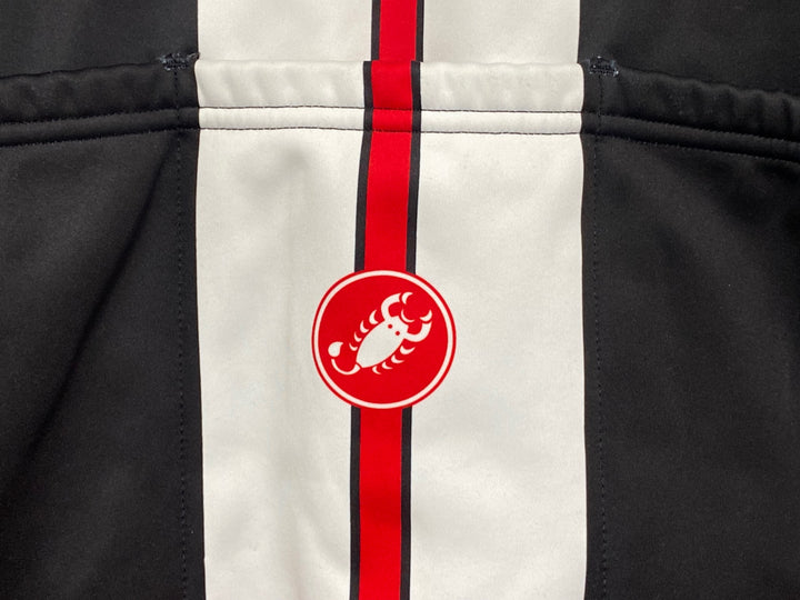 KI748 カステリ CASTELLI 長袖 サイクルジャケット 黒 M 裏起毛