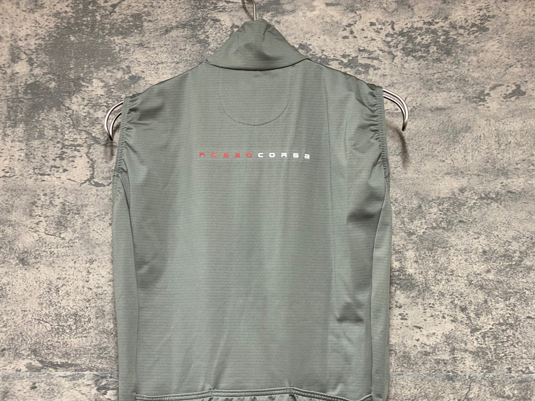 KG813 カステリ CASTELLI ロッソコルサ ROSSO CORSA ジレ サイクルベスト グレー S