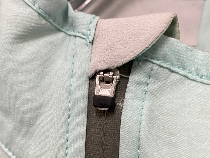 KF616 ラファ Rapha WIND JACKET 長袖 ウィンドブレーカー 水色 S ※チャック割れ、汚れあり