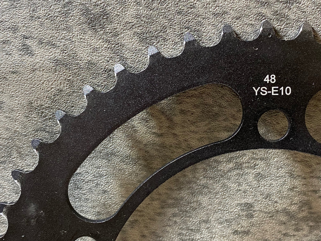 JP477 ノーブランド トラックバイク用 48T チェーンリング 厚歯 48t PCD130 黒