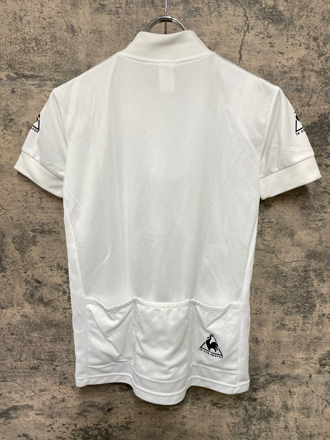 JP366 ルコックスポルティフ le coq sportif 半袖 サイクルジャージ 白 S