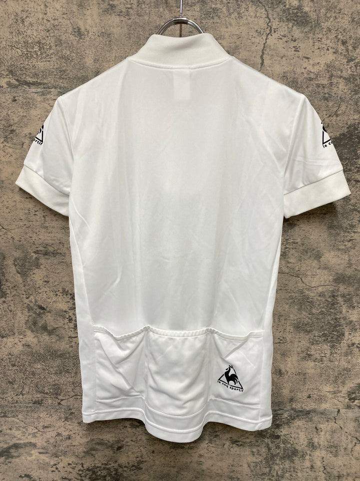JP366 ルコックスポルティフ le coq sportif 半袖 サイクルジャージ 白 S