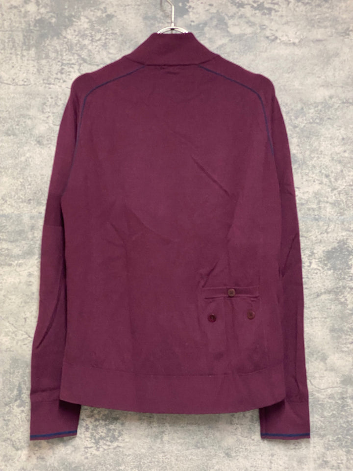 JO846 ラファ Rapha TRACK TOP 長袖 サイクルジャージ ワインレッド M