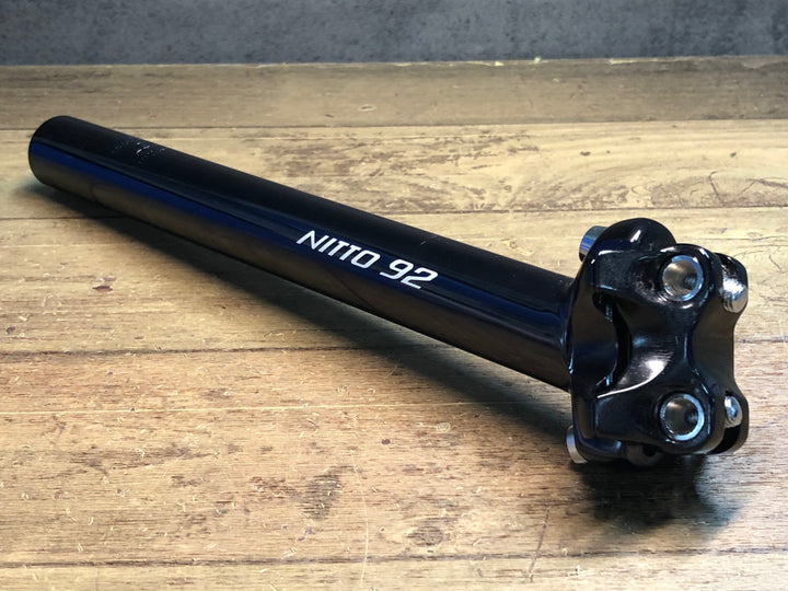 JK429 日東 NITTO 92 アルミ シートポスト 黒 250mm Φ27.2