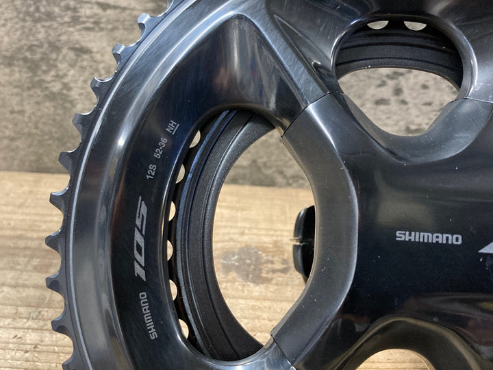 JU485 シマノ SHIMANO 105 FC-R7100 クランクセット 165mm 52/36T