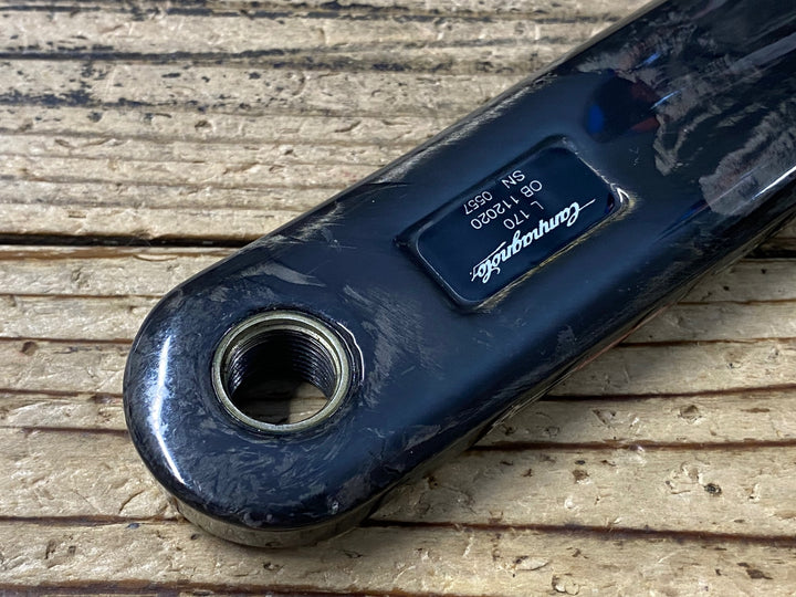 KJ070 カンパニョーロ CAMPAGNOLO スーパーレコード SUPER RECORD FC11-SR040CT クランクセット 5ARM 50/34T 170mm チェーンリングボルト芯折れ