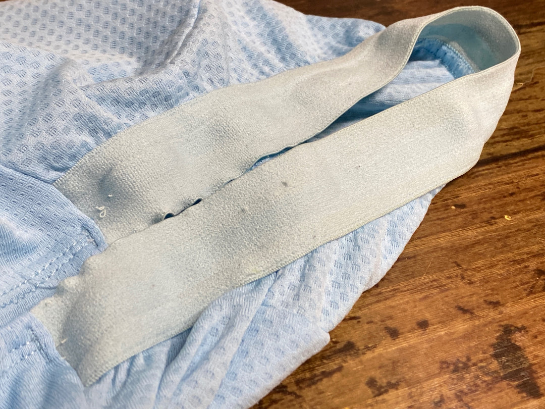 KB269 ラファ Rapha SUPER LIGHTWEIGHT JERSEY 半袖 サイクルジャージ 水色 XS ※裾ゴム伸び