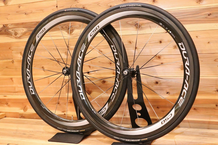 シマノ SHIMANO デュラエース DURA-ACE WH-9000-C50-TU シマノ 11S/12S カーボン チューブラー ロードバイク ホイールセット 【広島店】