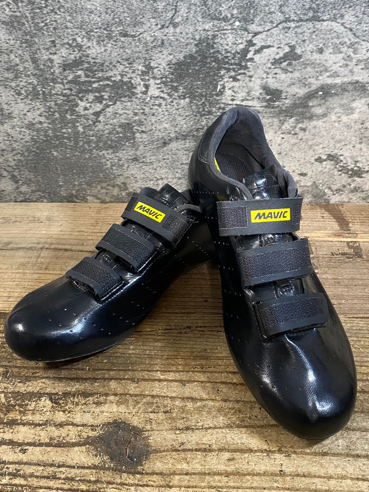 KG614 マヴィック MAVIC COSMIC ベルクロ ビンディングシューズ 3穴 黒 EU42