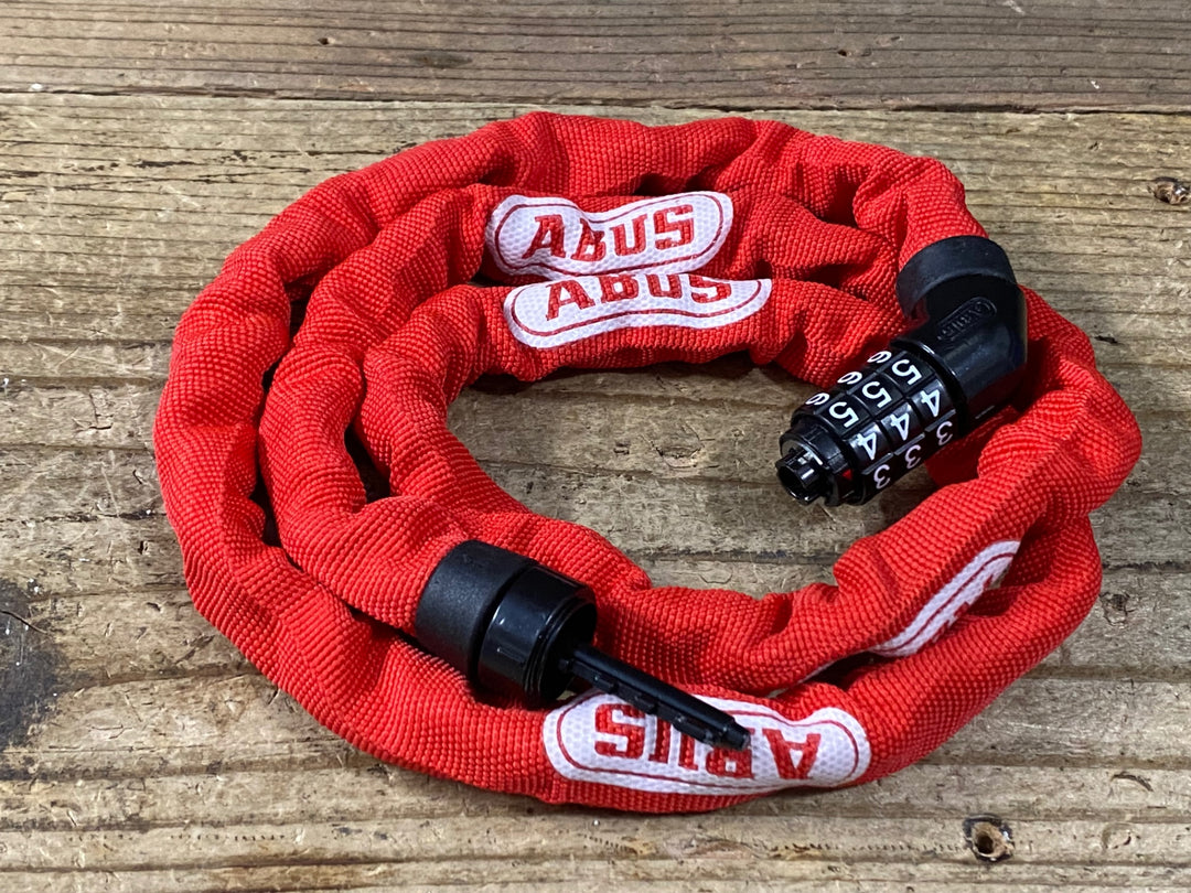 KO246 アブス ABUS ダイヤル式 チェーンロック レッド