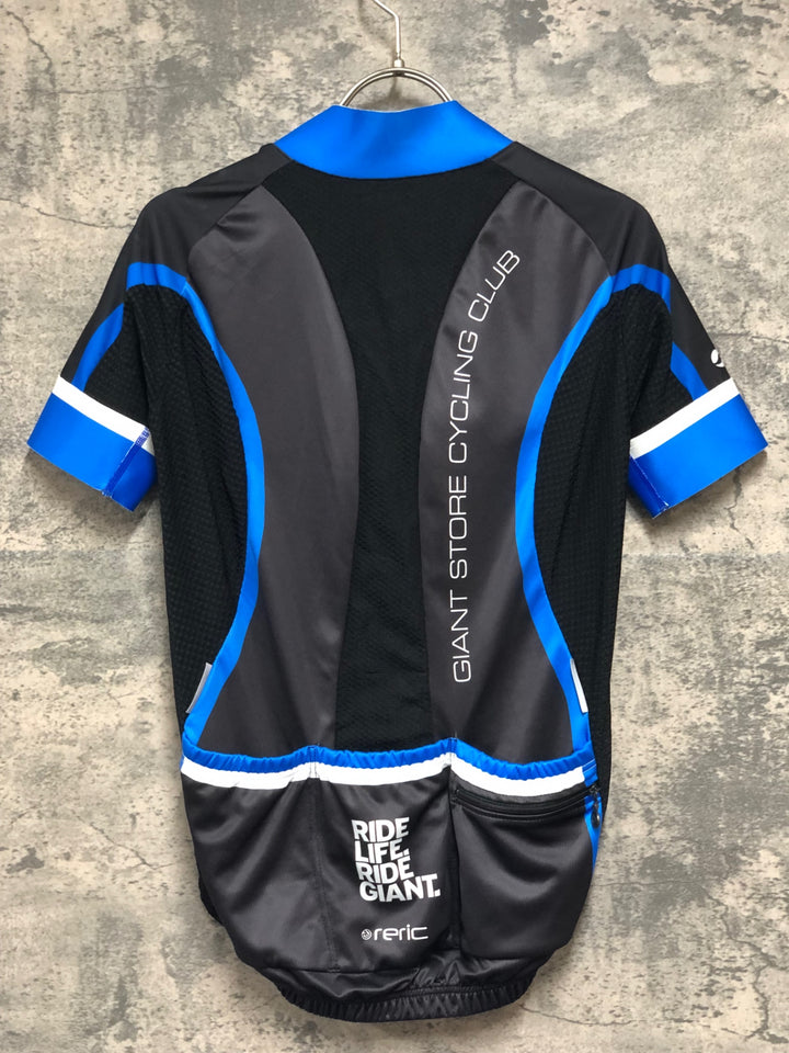 KE207 レリック RERIC 半袖 サイクルジャージ 黒青 サイズ不明 タグカット