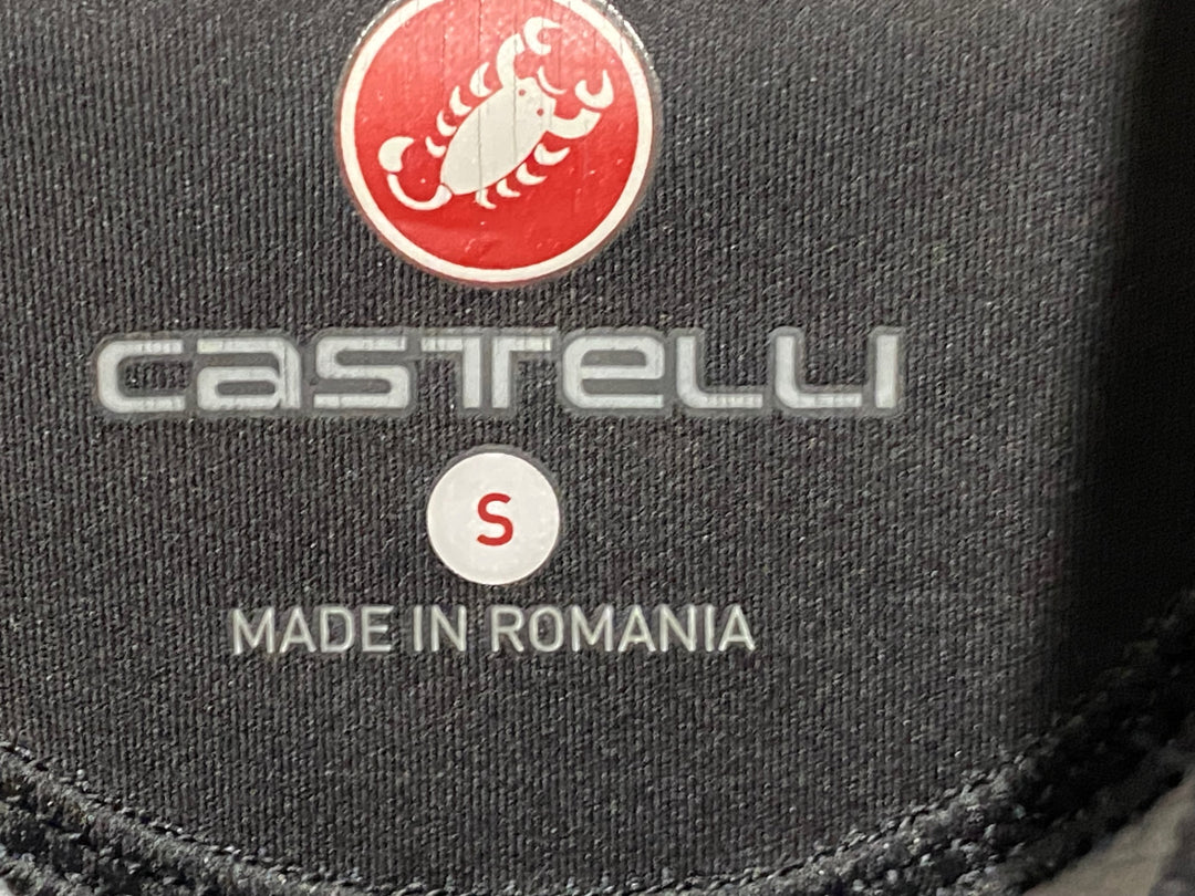 KP754 カステリ CASTELLI 長袖 サイクルジャケット 黒 S 裏起毛 WINDSTOPPER