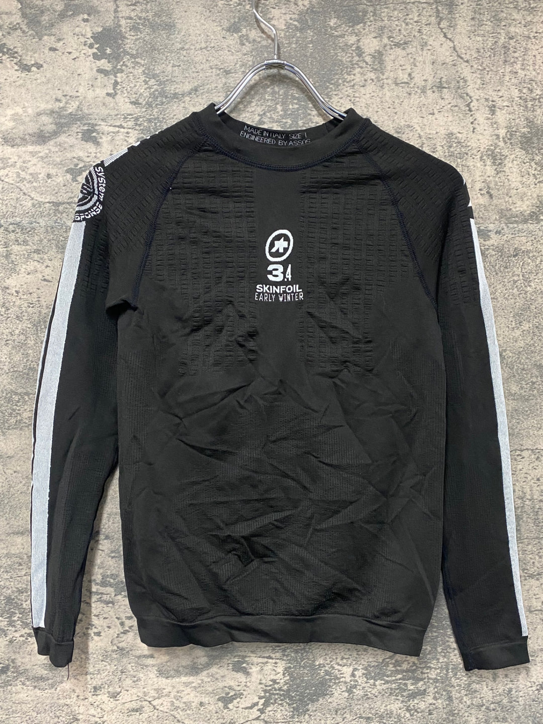 JH855 アソス assos SKINFOIL EARLY WINTER 長袖 べースレイヤー 黒 I