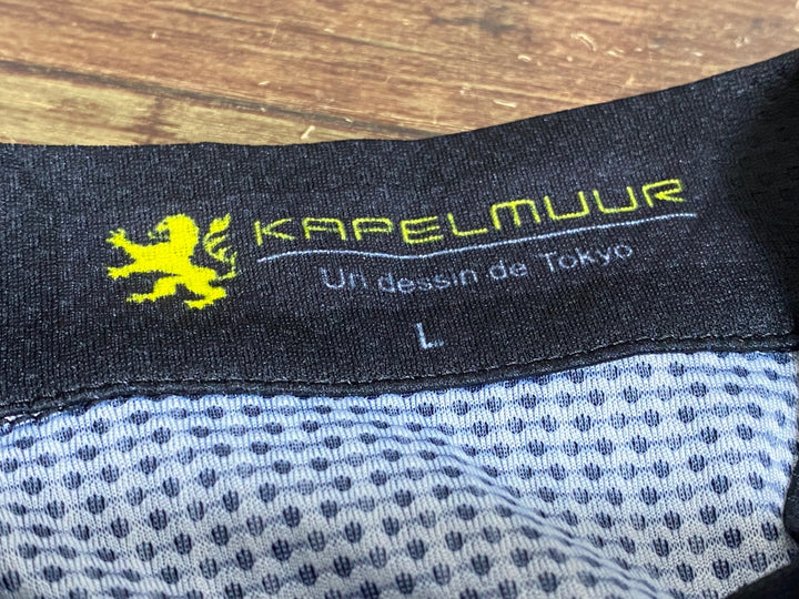 JS691 カペルミュール KAPELMUUR 半袖 サイクルジャージ 黒チェレステ L ROB