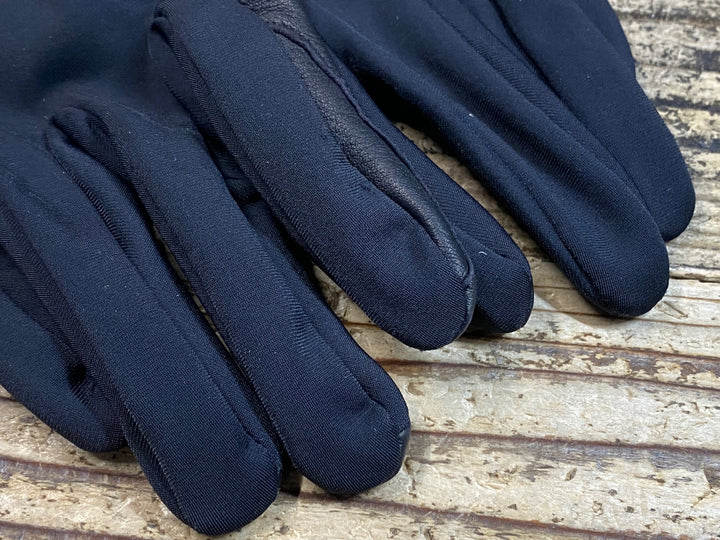 JU403 ラファ Rapha CLASSIC GLOVES 長指 グローブ 黒 L 裏起毛