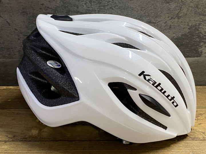 JW309 カブト Kabuto レクト RECT サイクルヘルメット M/L 白 R06/08製造