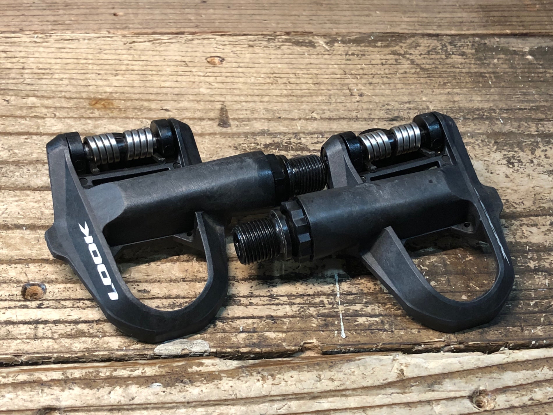 JE052 ルック LOOK KEO2MAX CARBON ビンディングペダル クロモリ