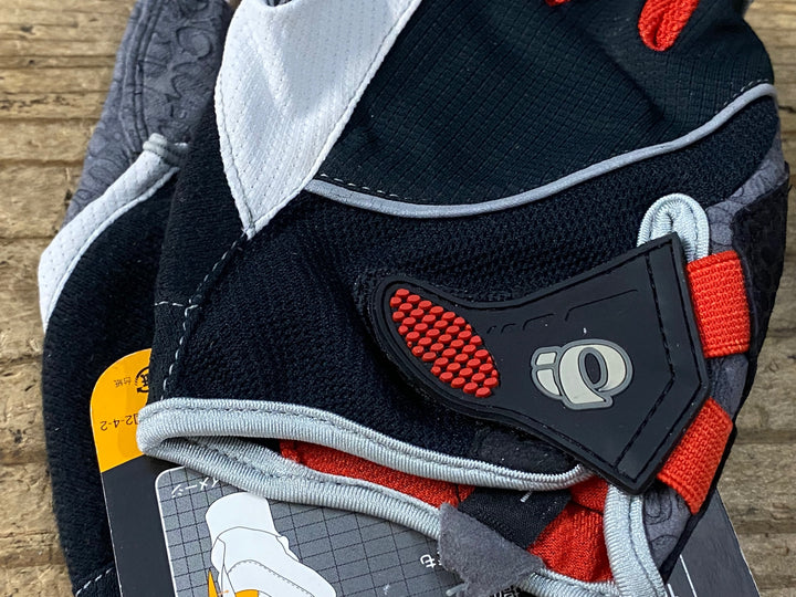 KK282 パールイズミ PEARL iZUMi 指切り グローブ 黒 赤 L