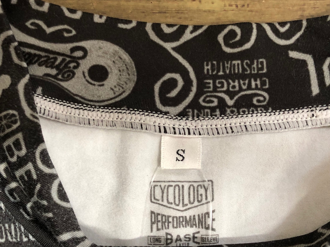 KE105 サイコロジー CYCOLOGY PERFORMANCE LONG SLEEVE BASEKATER 長袖 ベースレイヤー 黒 S 裏起毛