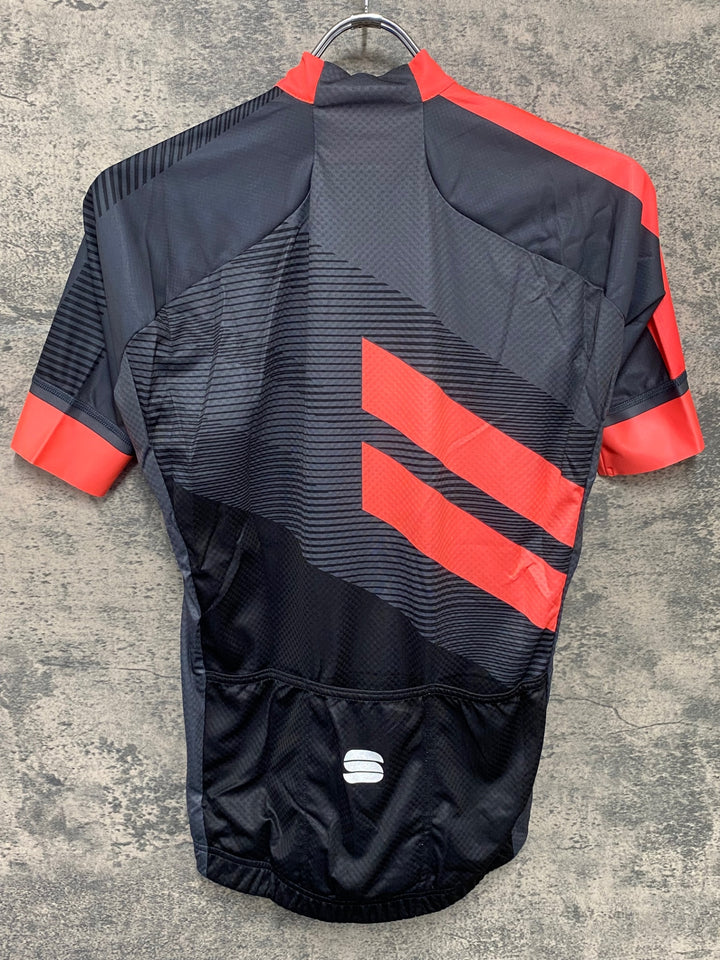 IY882 スポーツフル sportful 半袖 サイクルジャージ 黒 オレンジ S