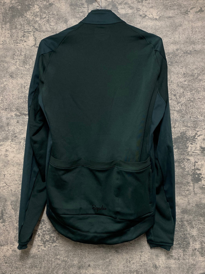 JV413 ラファ Rapha CORE WINTER JACKET 長袖 サイクルジャケット 緑 M 裏起毛