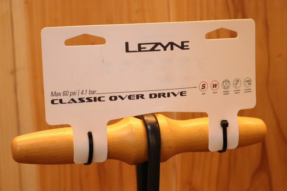 レザイン LEZYNE クラシックオーバードライブ CLASSIC OVER DRIVE 米仏両用 フロアポンプ 空気入れ【芦屋店】
