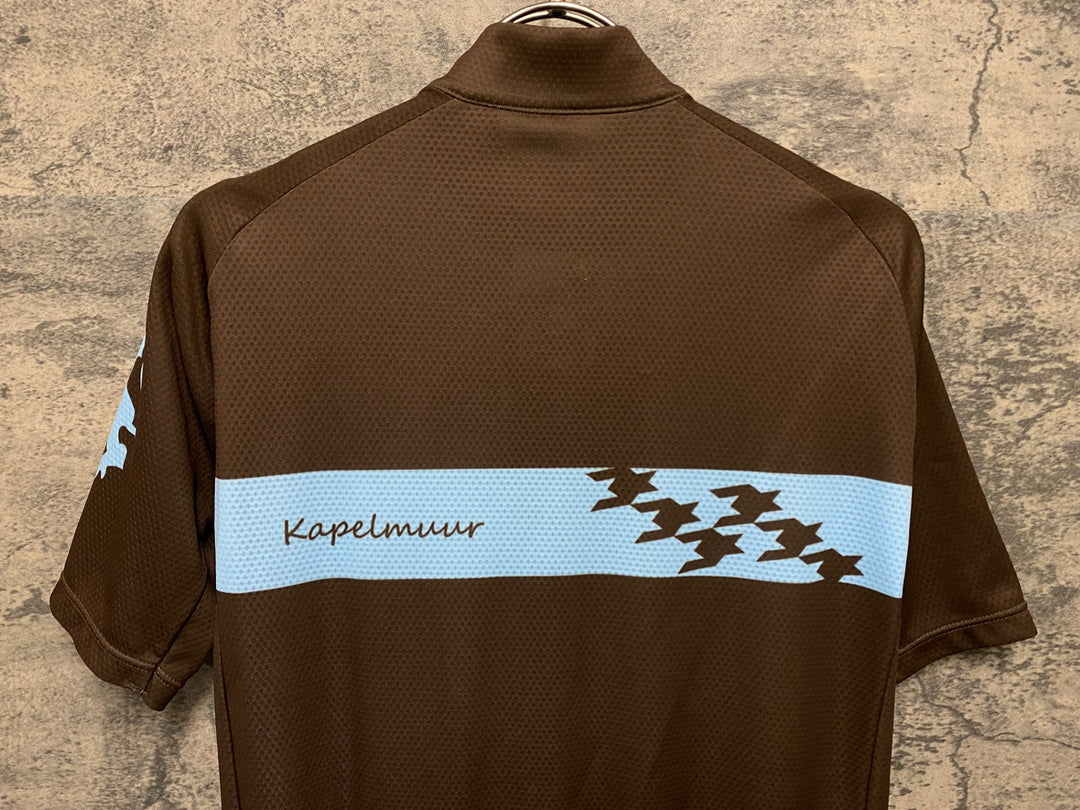 KB768 カペルミュール KAPELMUUR 半袖 サイクルジャージ ブラウン L