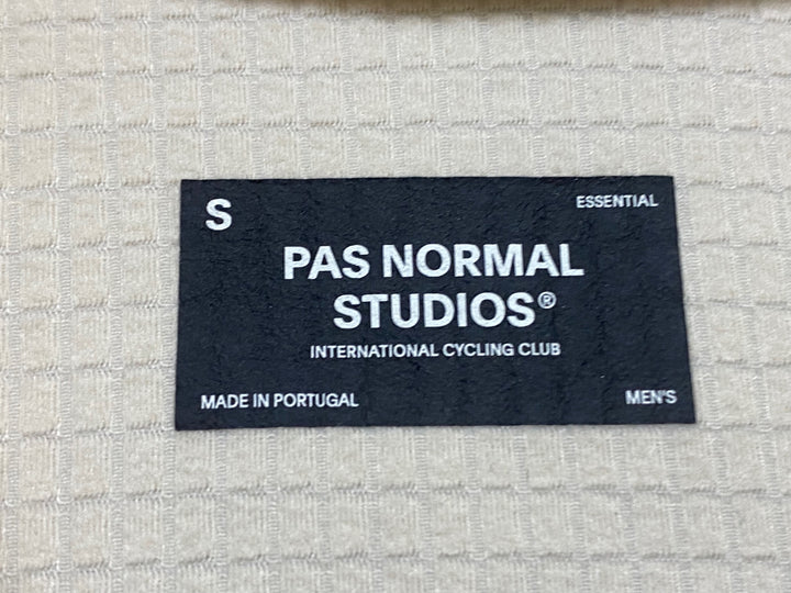 KM715 パスノーマルスタジオ PAS NORMAL STUDIOS MEN'S ESSENTIAL LONG SLEEVES 長袖 サイクルジャージ 白 裏起毛 S