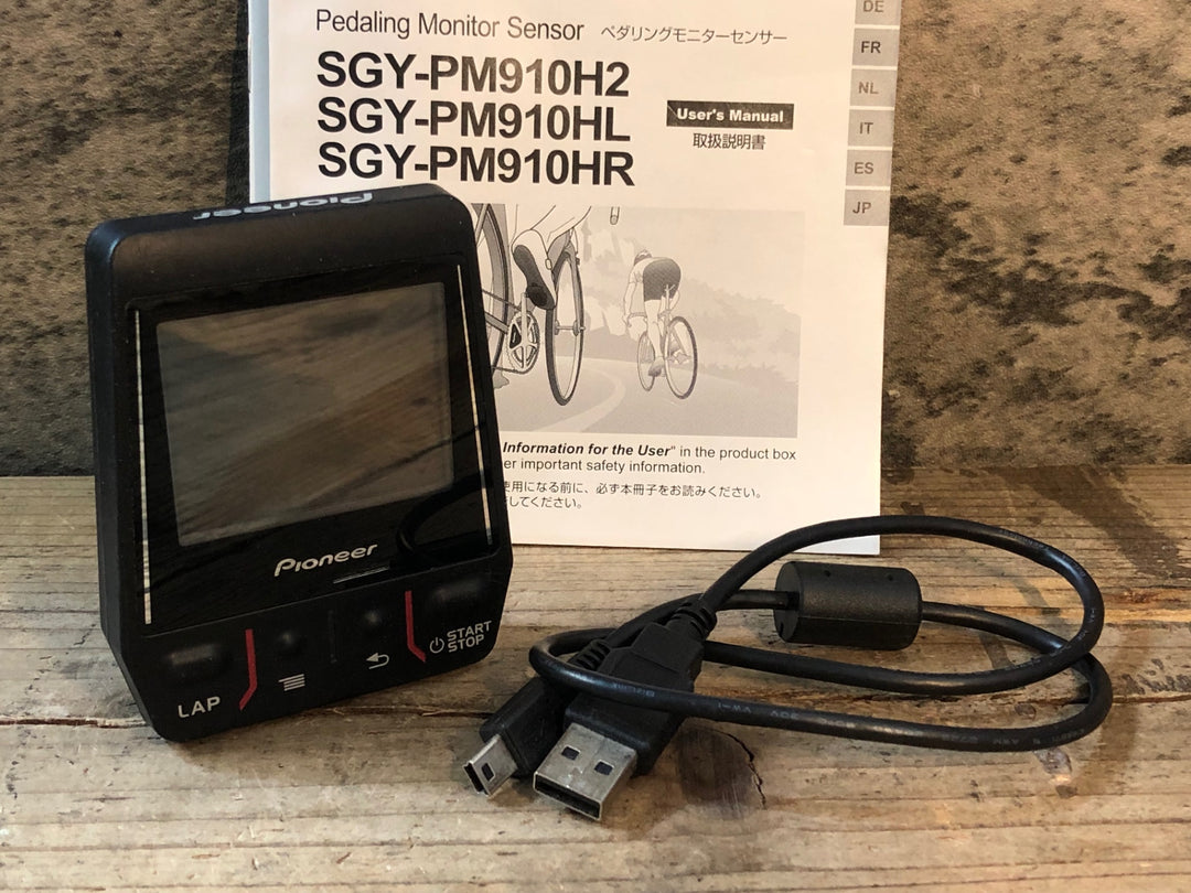 JU043 パイオニア Pioneer SGX-CA900 サイクルコンピューター 本体 充電器 動作確認済 ※背面マウントカスタム