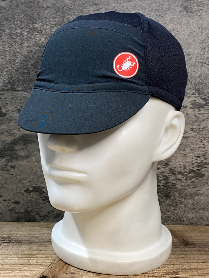 JU888 カステリ CASTELLI サイクルキャップ 黒 ワンサイズ