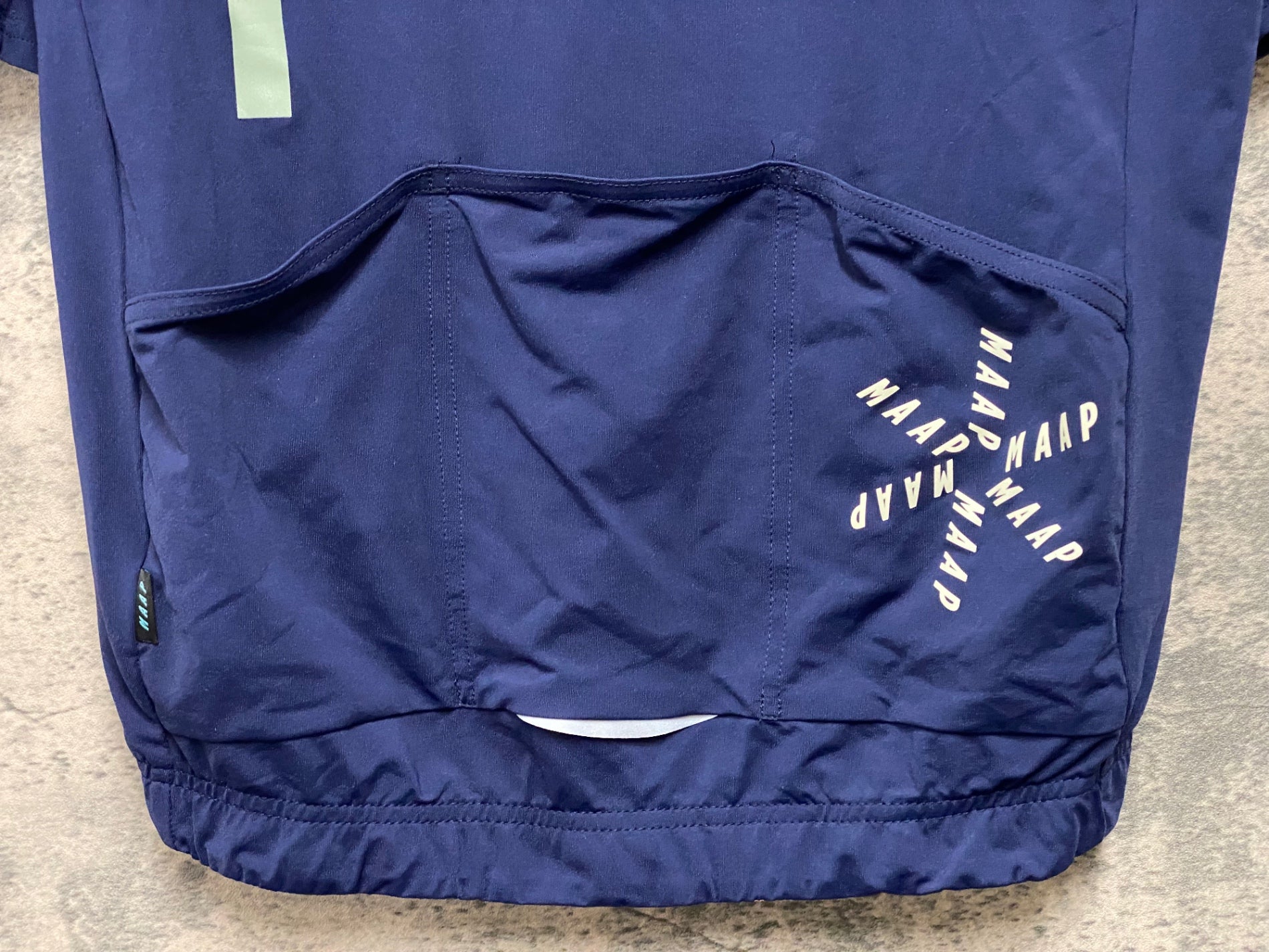  マープ　ジャージ　S JE730 マープ MAAP TRAINING JERSEY 半袖 サイクルジャージ 紺 L