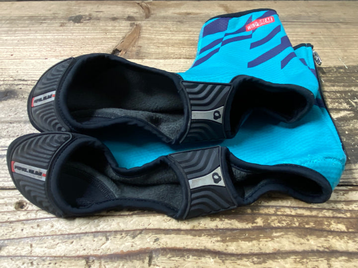 JZ127 パールイズミ PEARL iZUMi シューズウォーマー ターコイズ L 裏起毛 WINDBREAK