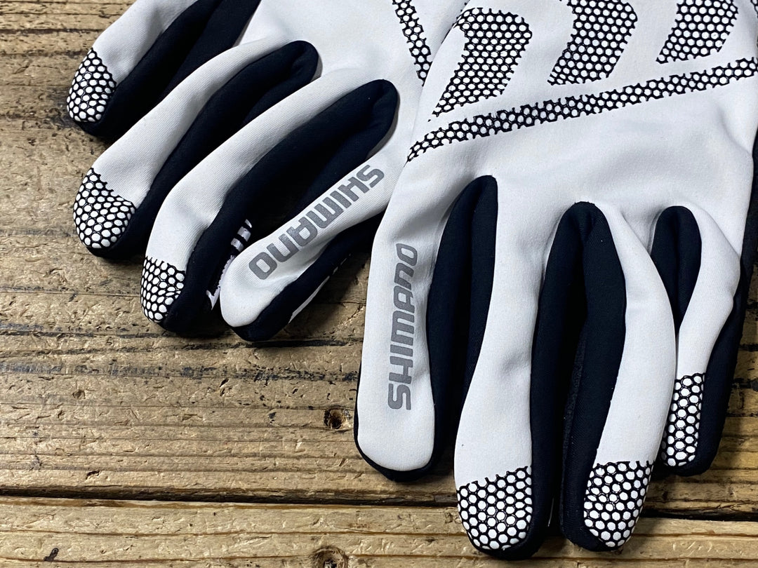 KI830 シマノ SHIMANO 長指 ウィンターグローブ 白 MEN'S L
