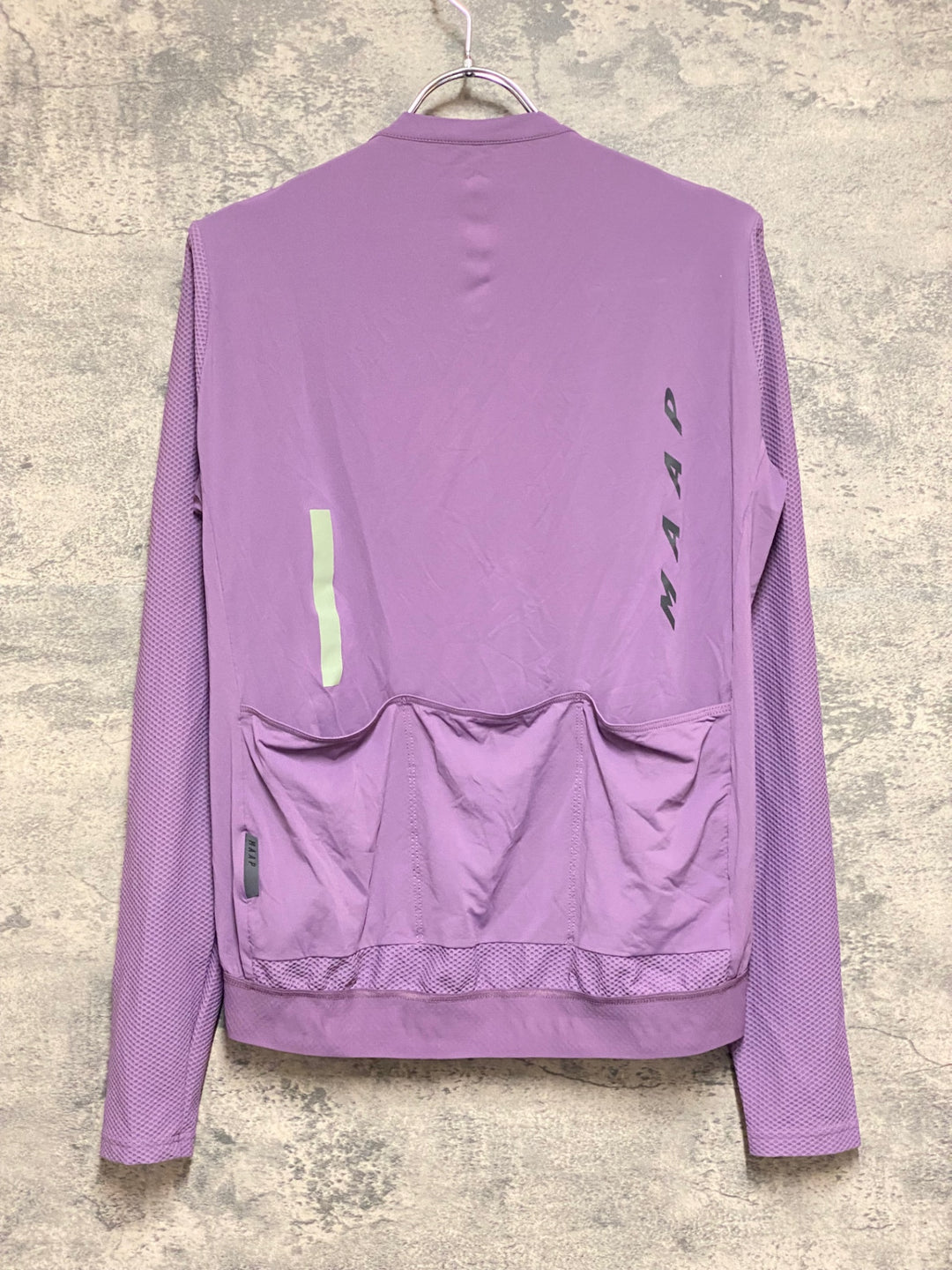KQ978 マープ MAAP PRO FIT JERSEY 長袖 サイクルジャージ 紫 XL