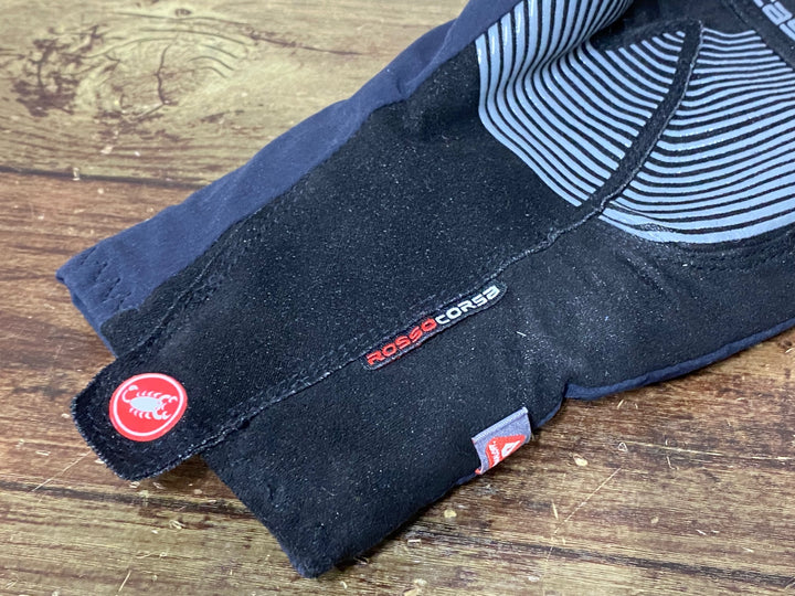 JY252 カステリ CASTELLI GORE-TEX 長指 グローブ 厚手 裏起毛 L ※指先に擦れあり