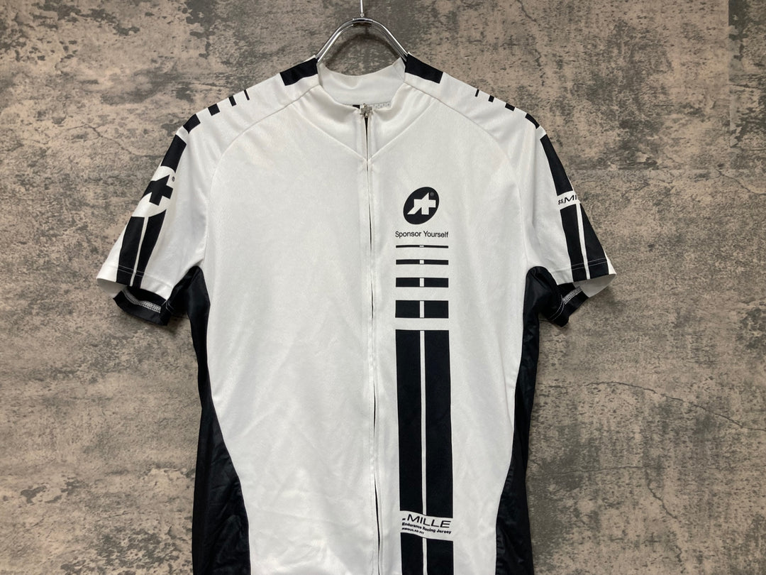JR292 アソス ASSOS SS.MILLE 半袖 サイクルジャージ 白 M