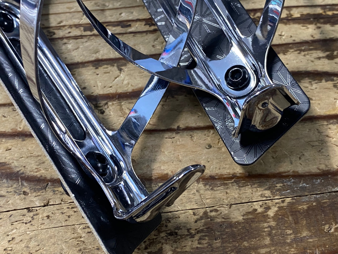 KE719 スパカズ SUPACAZ FLYCAGE LIMITED ボトルケージ 2個セット シルバー