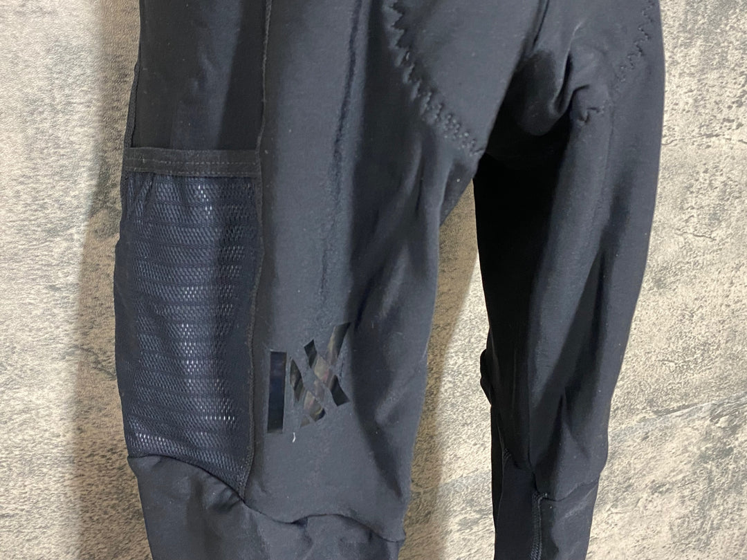 JY616 カフェドシクリステ CAFE DU CYCLISTE AUDAX MARCELINE MEN カーゴ ビブタイツ 黒 M 裏起毛