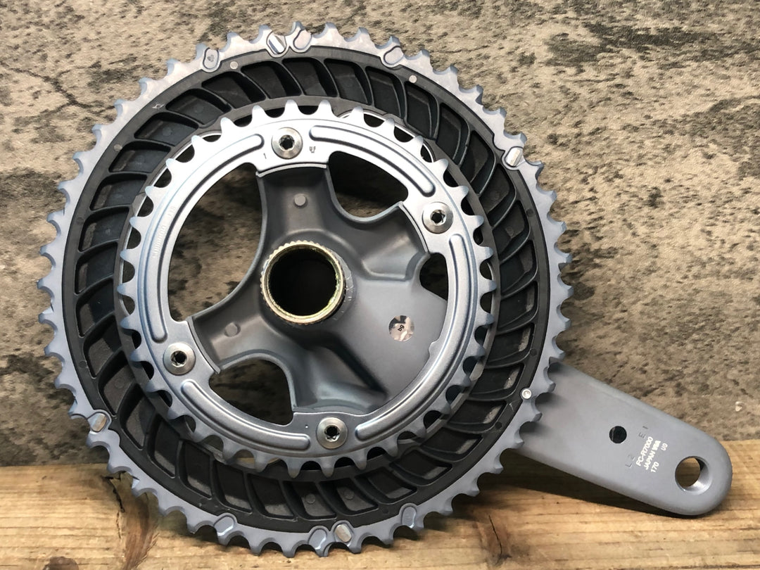 JR627 シマノ SHIMANO 105 FC-R7000 クランクセット シルバー 50/34T 170mm