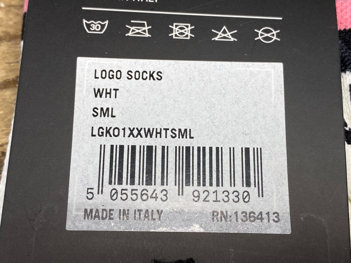 JH568 ラファ Rapha LOGO SOCKS サイクルソックス 白 S