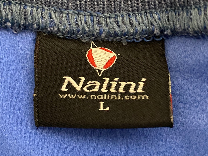 JI653 ナリーニ Nalini 長袖サイクルジャージ 青 L ロゴ擦れ