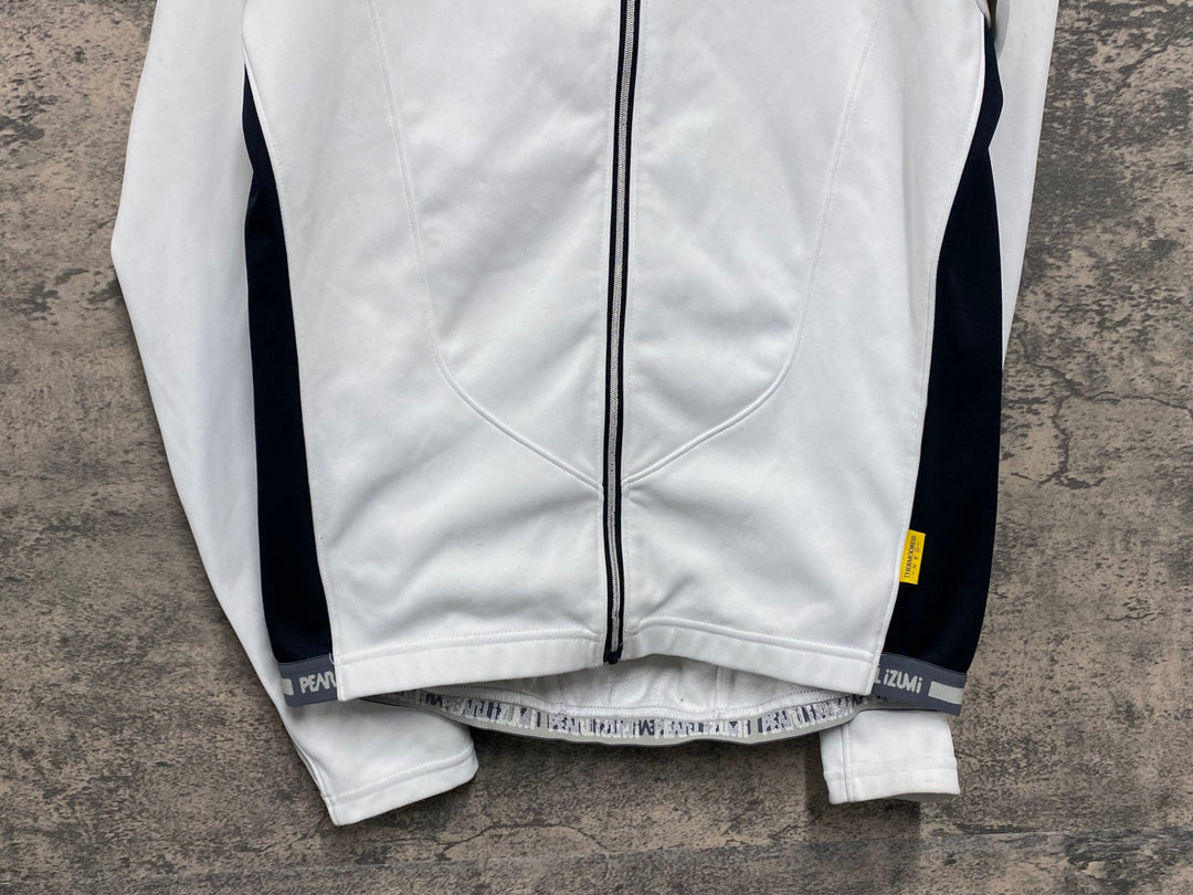 JW508 パールイズミ PEARL iZUMi 長袖 サイクルジャージ 白 L 裏起毛